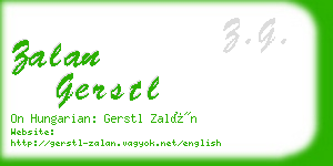 zalan gerstl business card